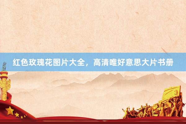 红色玫瑰花图片大全，高清唯好意思大片书册
